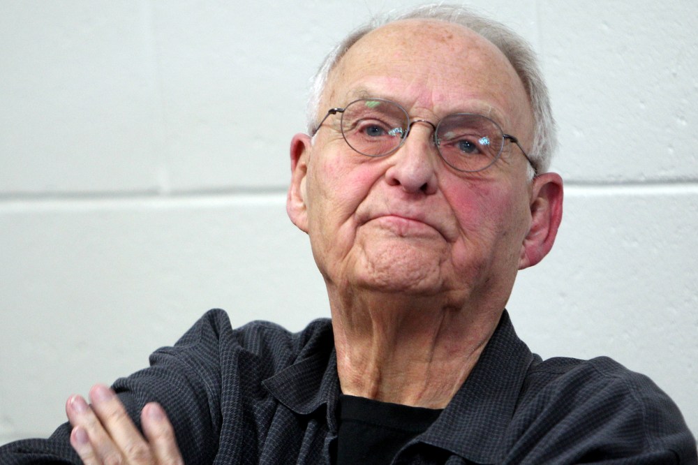 Wolfeboro Police Commissioner Robert Copeland listens Thursday May 15, 2014 in Wolfeboro, N.H.