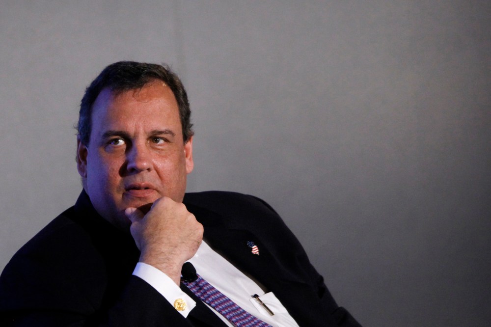 New Jersey Gov. Chris Christie speaks in Washington, Wednesday, May 14, 2014.