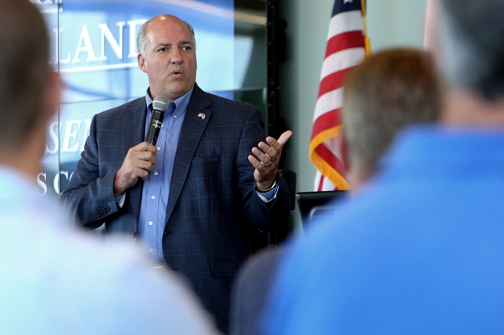 U.S. Rep. Steve Southerland, (R-FL) speaks during the National Small Business Defense Contracting Summit at Gulf Coast State College in Panama City, Fla., on Aug. 25, 2014. (Andrew Wardlow/The News Herald/AP)