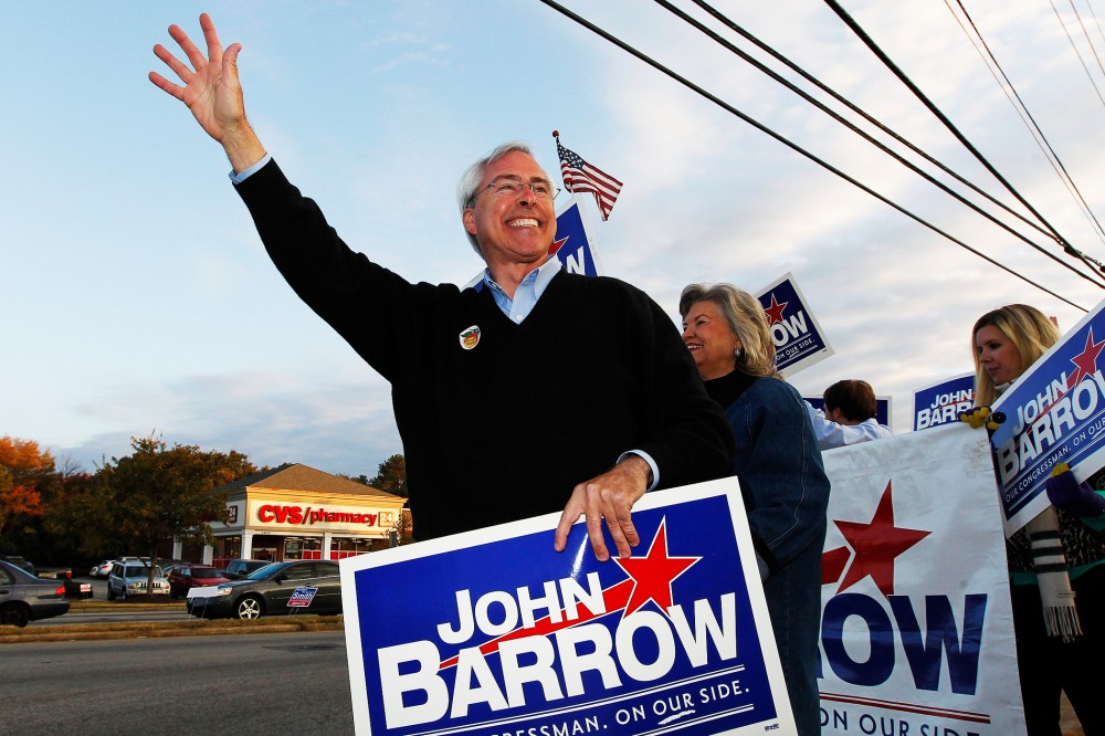 Rep. John Barrow campaigns in Augusta, Ga., Nov. 6, 2012.