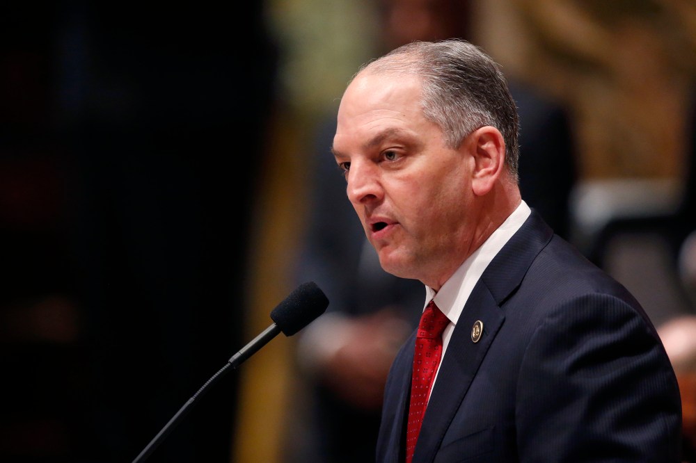Louisiana Gov. John Bel Edwards speaks during the opening of a special legislative session in the state House chamber in Baton Rouge, La., Feb. 14, 2016. (Photo by Gerald Herbert/AP)