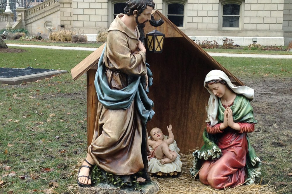 A nativity scene. (Photo by David Eggert/AP)