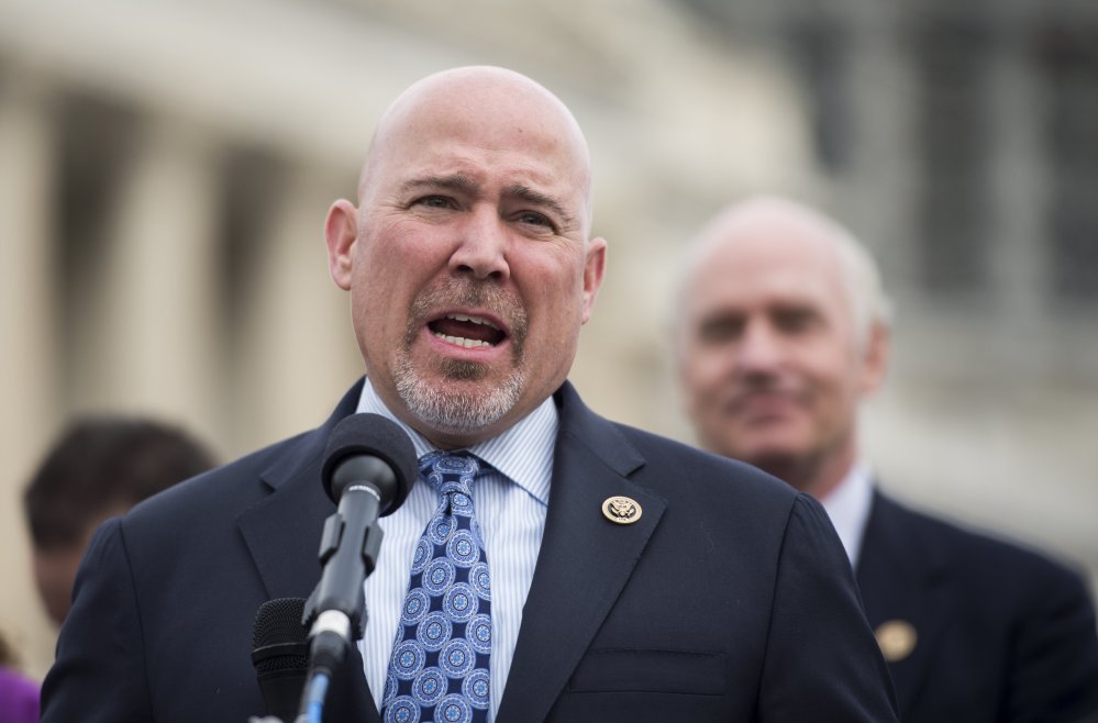 Rep. Tom MacArthur, R-N.J., speaks during the news conference at the Capitol with other members of the Heroin Task Force on combating heroin abuse on Thursday, April 21, 2016.