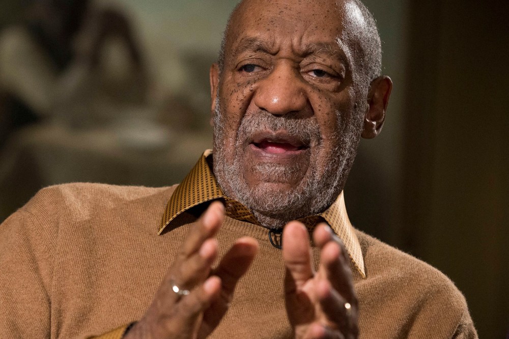 Bill Cosby gestures during an interview on Nov. 6, 2014.