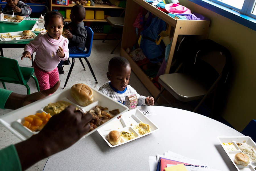Kiswanna Randle makes $8 an hour teaching Pre-K in Little Rock, Ark., where she is eligible for the state's private option.