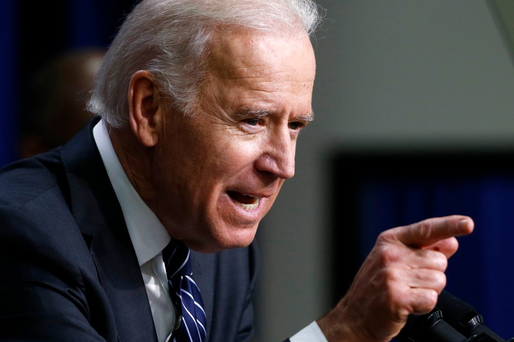 Vice President Biden speaks about gun legislation at the White House in Washington on April 9, 2013. (File photo by Charles Dharapak/AP)