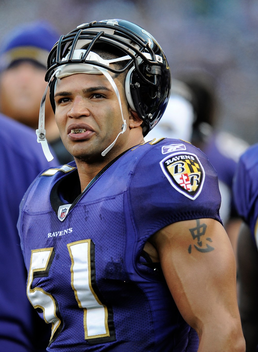 X in the second half of an NFL football game in Baltimore, Saturday, Dec. 24, 2011. (AP Photo/Nick Wass)