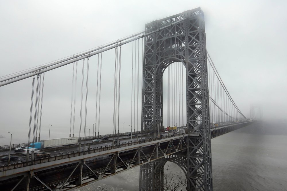 Traffic crosses the George Washington Bridge, in Fort Lee, N.J., Saturday, Jan. 11, 2014.