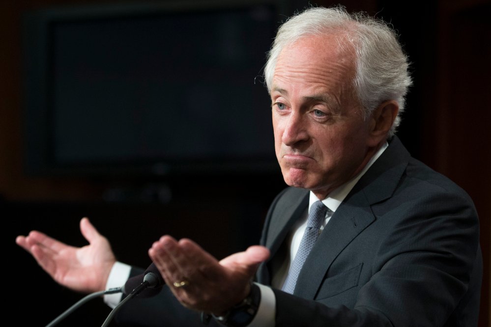 Image:  Bob Corker Donlad Trump ill tempered exchanges