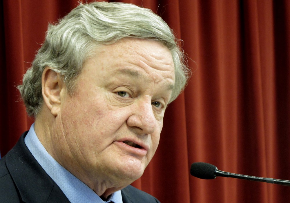 FILE - In this April 16, 2012 file photo North Dakota Gov. Jack Dalrymple speaks in Bismarck, N.D. Dalrymple signed legislation Tuesday, March 26, 2013 that that would make North Dakota the nation's most restrictive state on abortion rights, banning...