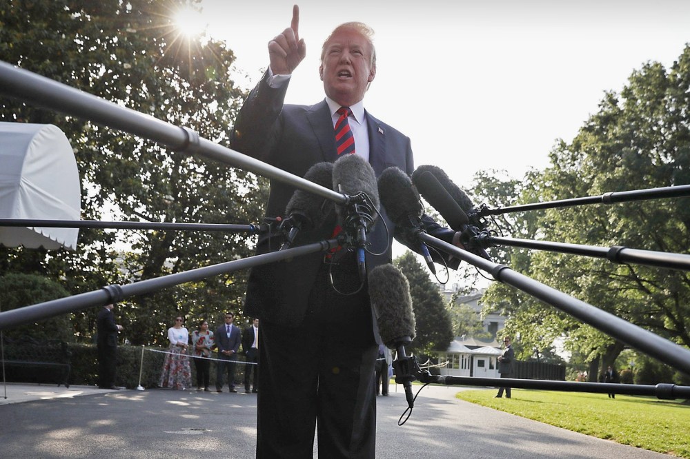 Image: President Trump Departs White House For G7 Summit In Canada