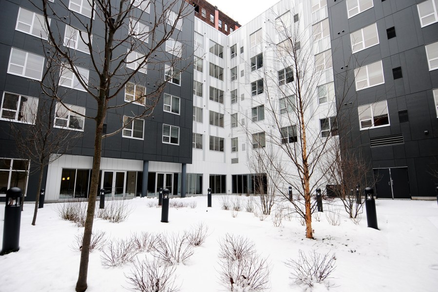 The central courtyard at John C. Anderson.