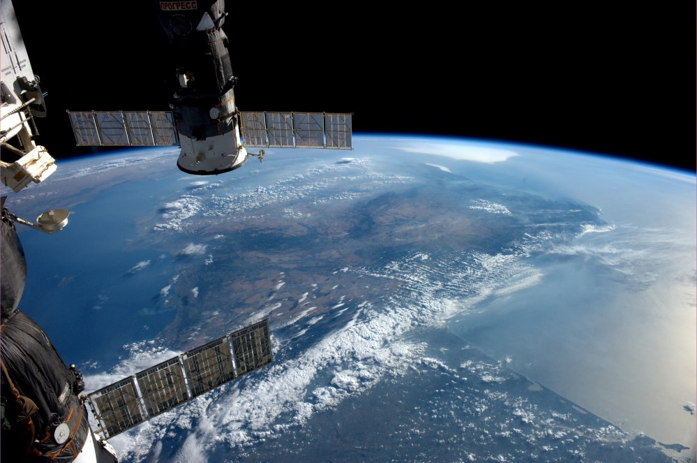 A view from the International Space Station of Earth taken by ESA astronaut Alexander Gerst during his six-month Blue Dot mission.