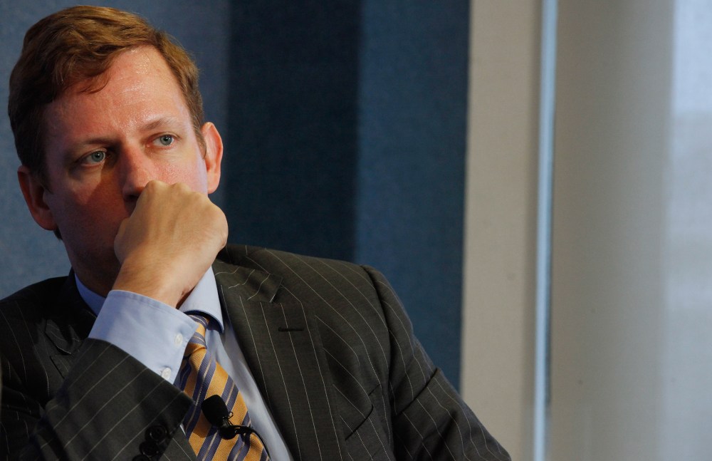 PayPal co-founder and former CEO Peter Thiel speaks about his National Review article, "The End of the Future," at the National Press Club Oct. 3, 2011 in Washington, DC. (Photo by Chip Somodevilla/Getty)