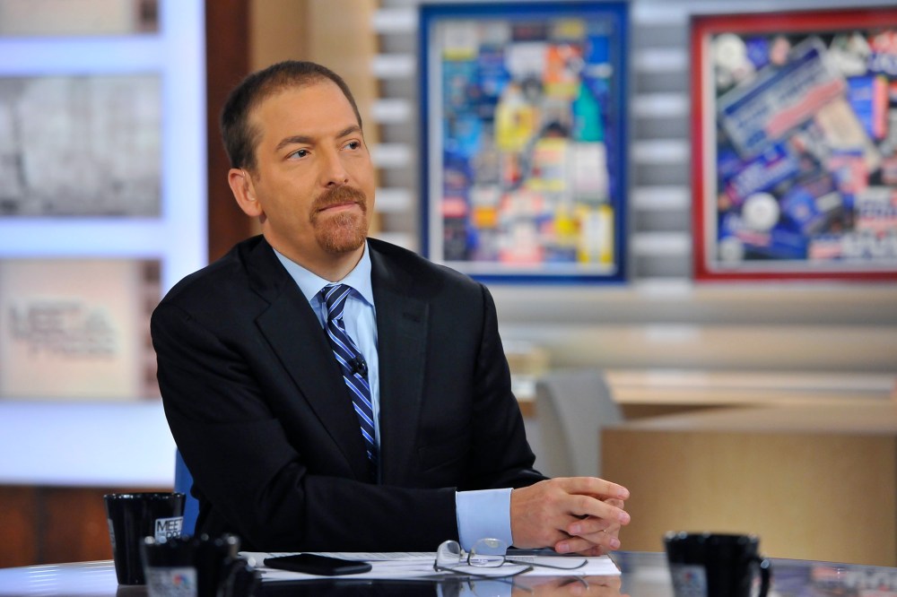 Chuck Todd appears on "Meet the Press" in Washington, D.C. on Oct. 19, 2014. (Photo by William B. Plowman/NBC/NBCU Photo Bank/Getty)
