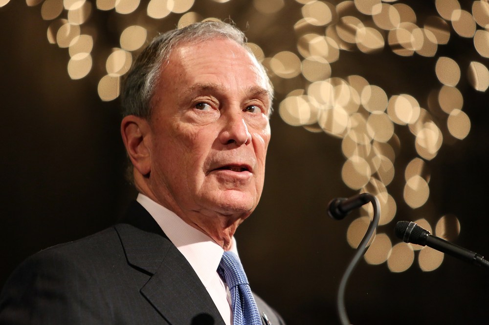 Former Mayor of New York City, Michael Bloomberg, speaks at the "Not One More" Event at Urban Zen on Feb/ 10, 2015 in New York City. (Photo by Monica Schipper/Getty)