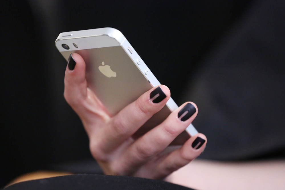 An iPhone. (Photo by Mireya Acierto/Getty)
