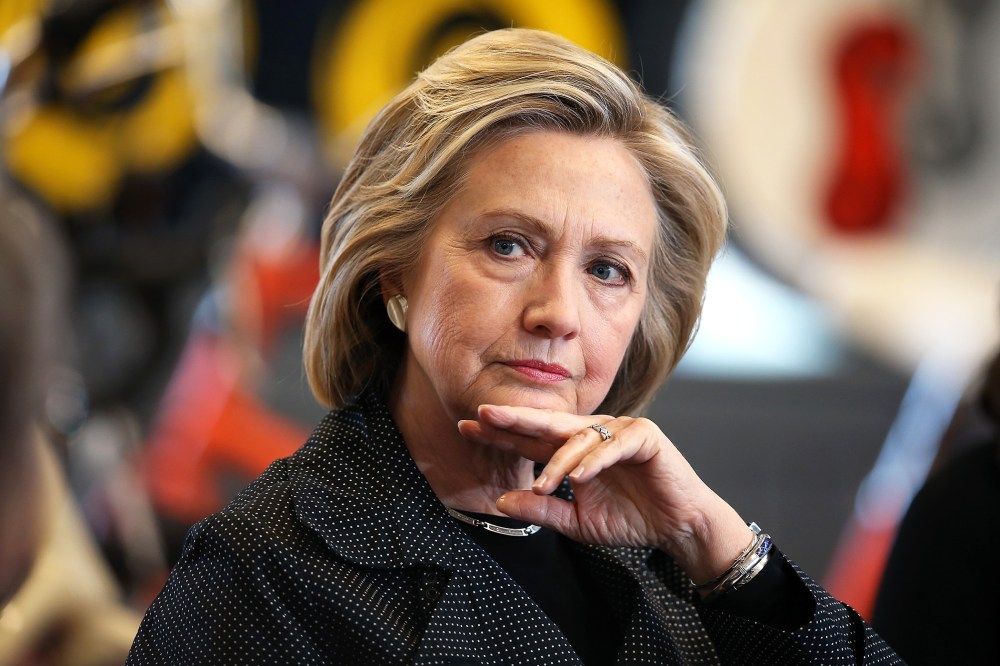 Democratic presidential hopeful and former Secretary of State Hillary Clinton hosts a small business forum with members of the business and lending communities at Bike Tech bicycle shop on May 19, 2015 in Cedar Falls, Iowa. (Photo by Scott Olson/Getty)