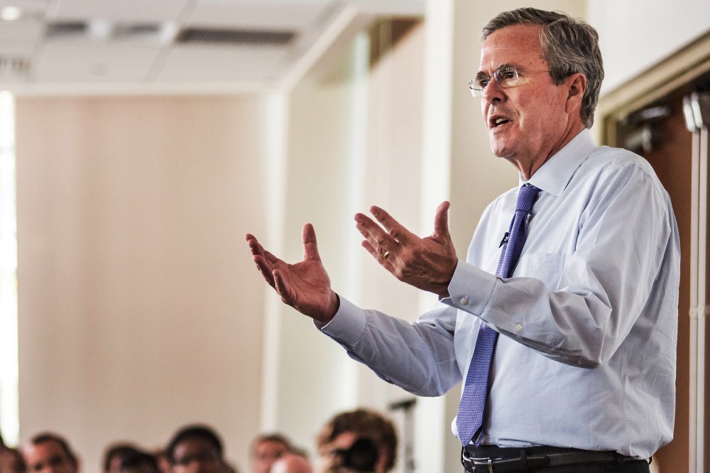Republican presidential candidate and former Florida Gov. Jeb Bush (