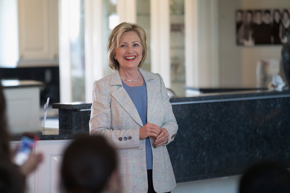 Hillary Clinton Brings Her Presidential Campaign Back To Iowa (Photo by Scott Olson/Getty).