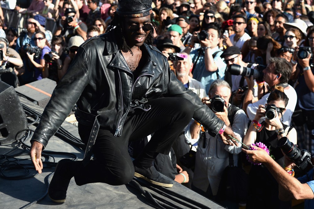 Musician Dev Hynes of Blood Orange performs onstage during day 3 of the 2014 Coachella Valley Music & Arts Festival at the Empire Polo Club on April 13, 2014 in Indio, Calif. (Photo by Frazer Harrison/Coachella/Getty)