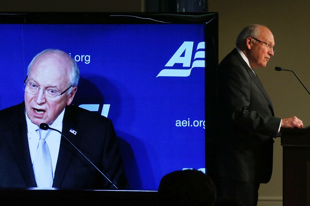 Former Vice President Dick Cheney speaks about Iran at the American Enterprise Institute on Sept. 8, 2015 in Washington, DC. (Photo by Mark Wilson/Getty)