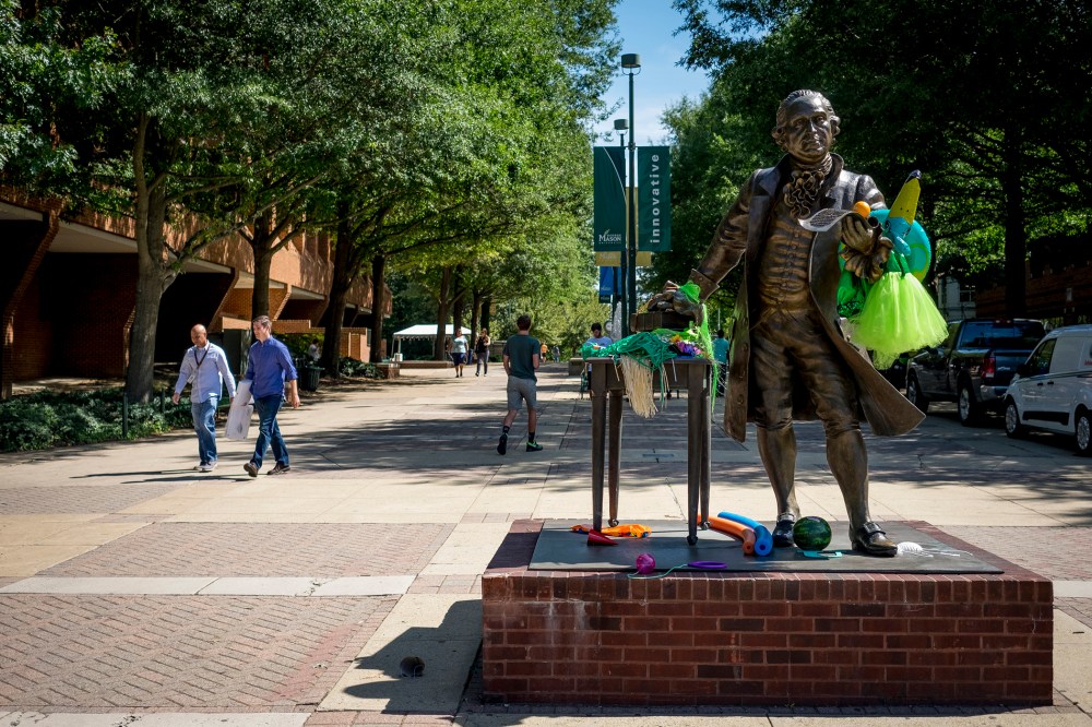 GMU PresThe statue of George Mason at George Mason University, Aug. 27, 2015 in Fairfax, Va. (Photo by Pete Marovich For The Washington Post/Getty)