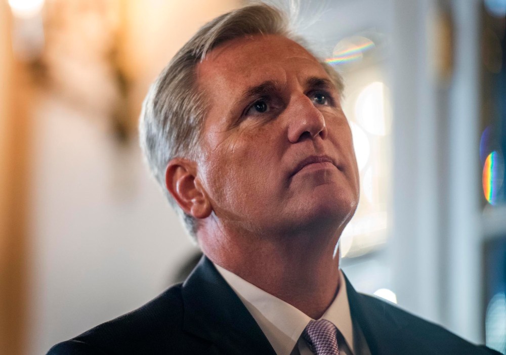 House Majority Leader Kevin McCarthy before speaking about foreign policy at the John Hay Initiative in Washington D.C., Sept. 28, 2015. (Photo by Melina Mara/The Washington Post/Getty)