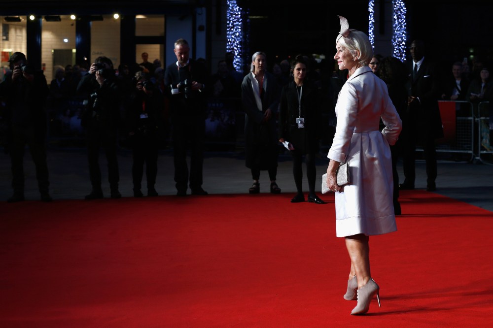 Actress Helen Mirren attends the "Trumbo" premiere during the BFI London Film Festival at the Odeon Leicester Square on Oct. 8, 2015 in London, England. (Photo by Tristan Fewings/BFI/Getty)