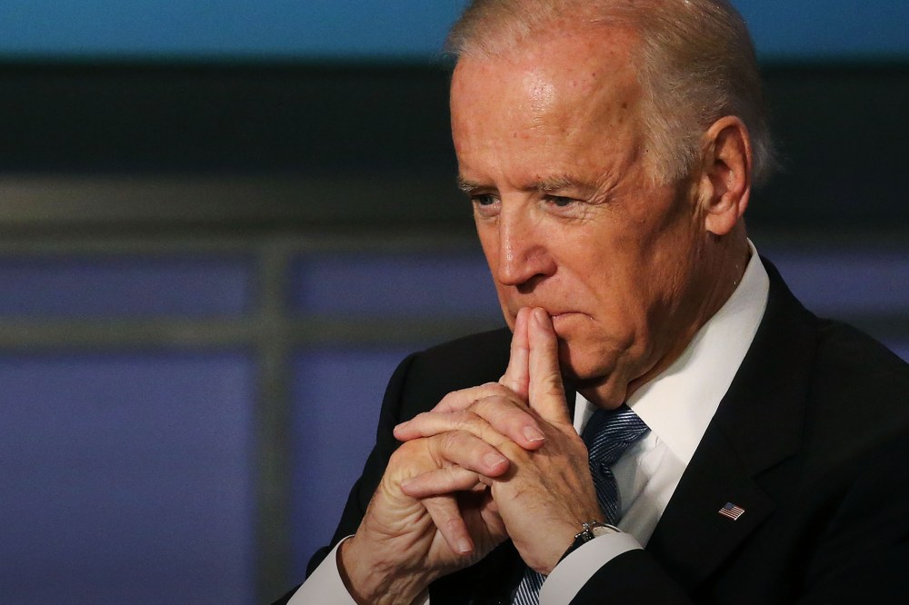 Vice President Joe Biden attends an event to honor former Vice President Walter Mondale at George Washington University, Oct. 20, 2015 in Washington, DC. (Photo by Mark Wilson/Getty)