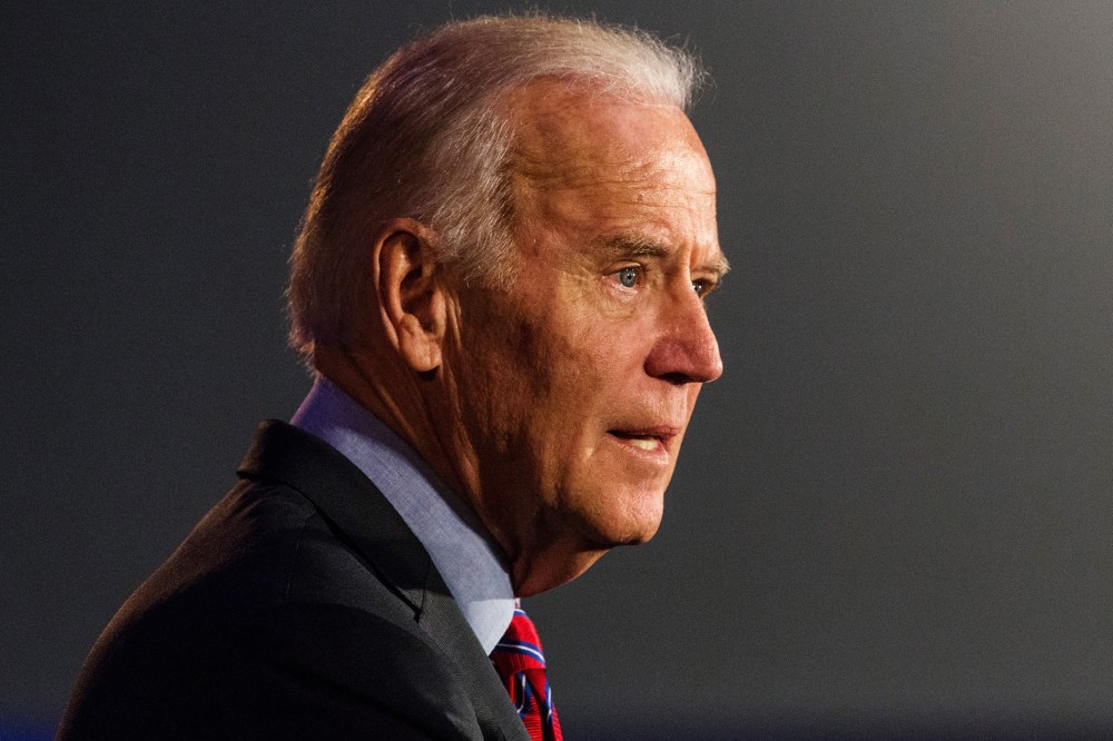 Vice President Joe Biden speaks at a rally on Jan. 29, 2016 in New York City. (Photo by Andrew Burton/Getty)