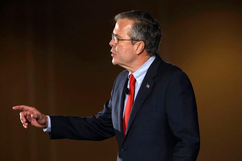 Republican presidential candidate, former Florida Gov. Jeb Bush speaks, Jan. 23, 2016, at the New Hampshire Republican Party summit in Nashua, N.H. (Photo by Matt Rourke/AP)