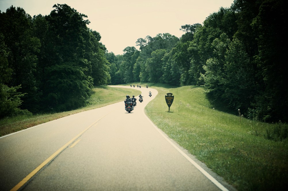 Motorbike riders on the road. (Photo by Jason Joyce/Gallery Stock)