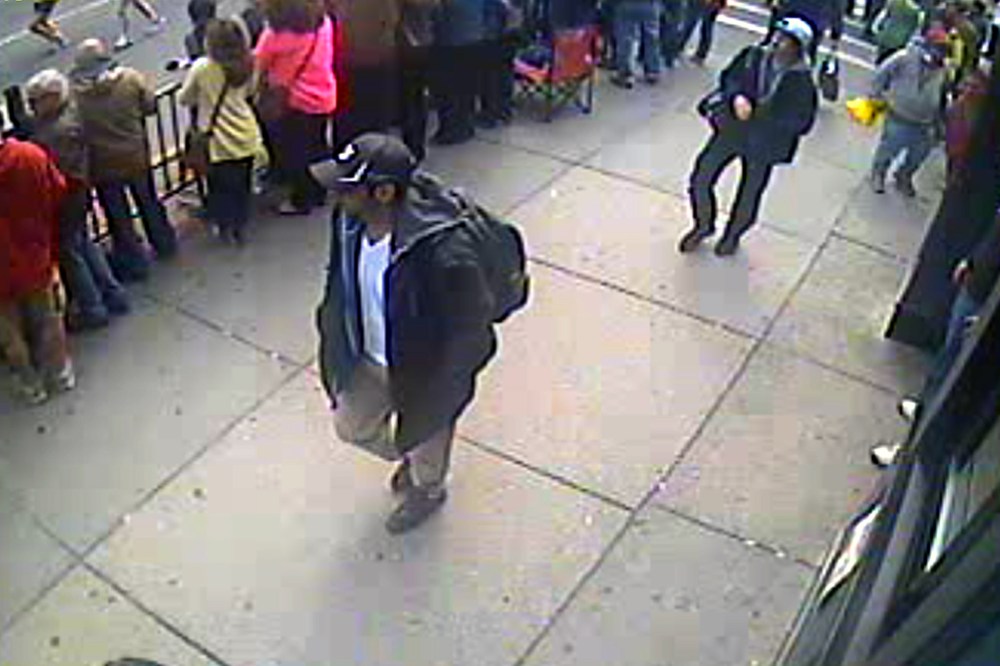 Image released by the FBI of Boston Marathon Bombing suspects Tamerlan and Dzhokhar and Tsarnaev, April 2013.