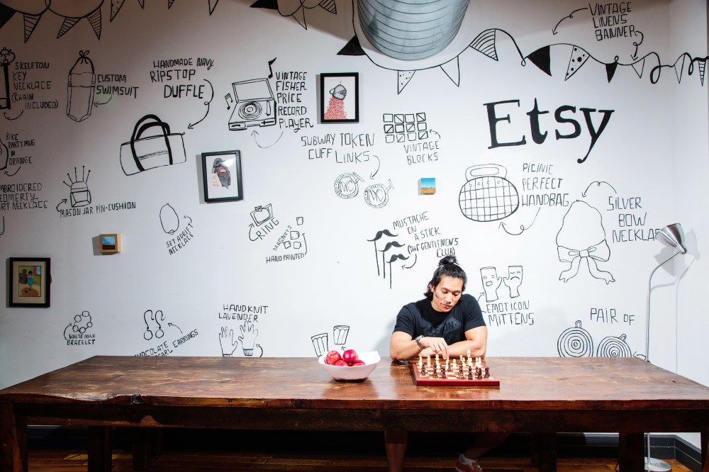 Inside the Brooklyn, N.Y. headquarters of Etsy, an e-commerce company offering handmade, vintage and/or unique factory-manufactured items.