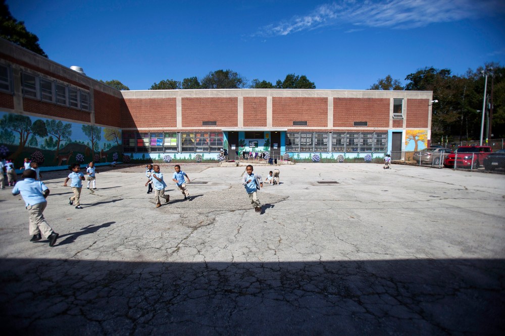 Students at recess at Anna Lane Lingelbach Elementary School in Philadelphia, Pa. on Oct. 9, 2014.