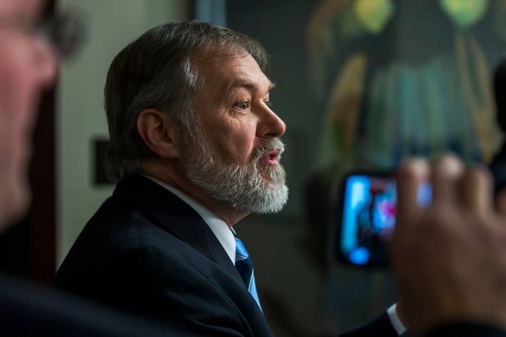 Scott Lively speaks during a news conference at the National Press Club, Feb. 21, 2014, in Washington, D.C.