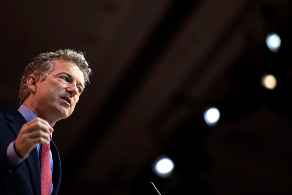 Sen. Rand Paul (R-KY) delivers remarks during the 41st Annual Conservative Political Action Conference, March 7, 2014, in National Harbor, Md.