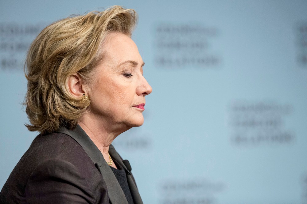 Hillary Clinton participates in "A Conversation with Hillary Rodham Clinton" at the Council on Foreign Relations June 12, 2014.