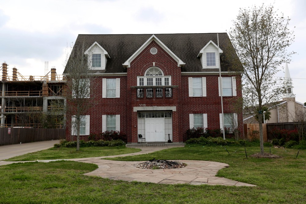 The Sigma Chi fraternity house is pictured after the University of Houston suspended the fraternity, March 17, 2015, in Houston, Texas. (Photo by Gary Coronado/Houston Chronicle/AP)