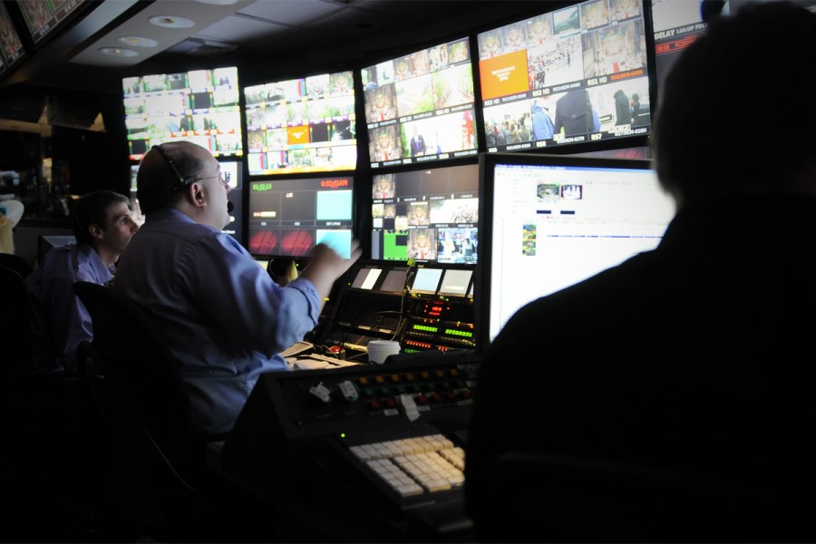 Control room 3A during the Royal Wedding