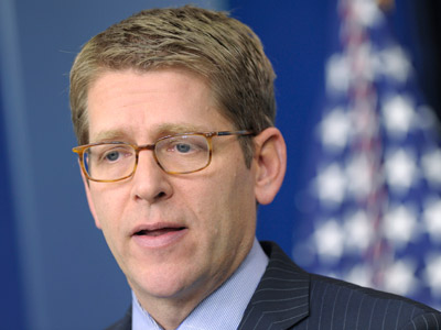 White House Press Secretary Jay Carney speaks during a news conference at the White House on January 15, 2013. (Photo by Kevin Lamarque/Reuters)