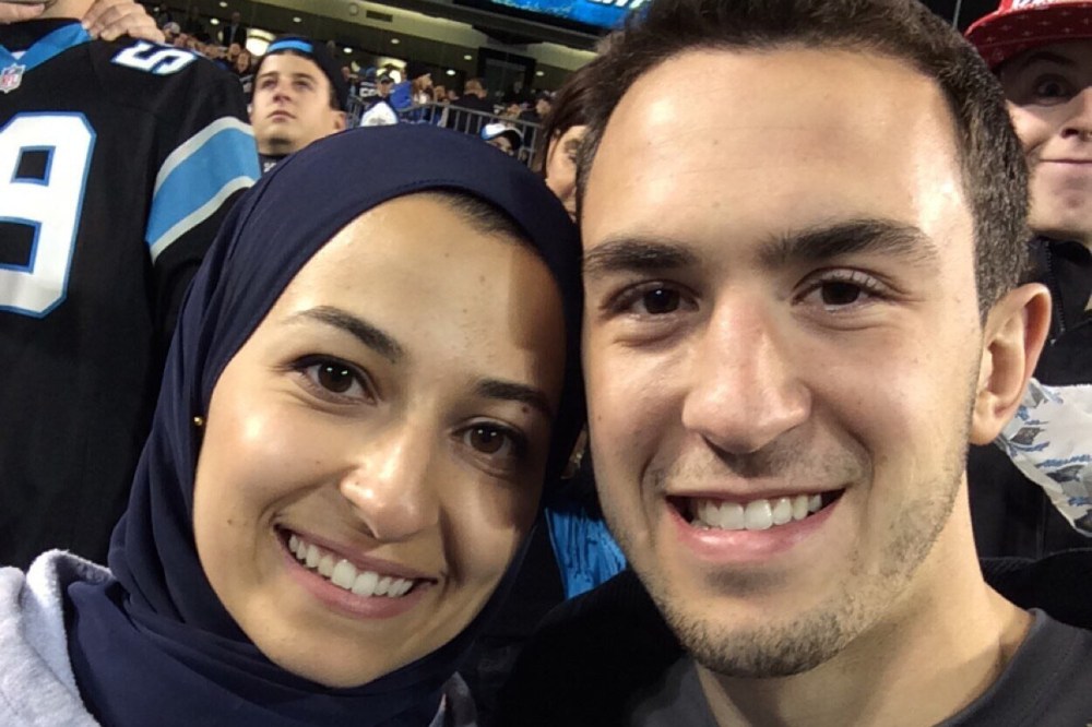 Deah Barakat and and his wife Yusor Mohammad. (Deah Barakat/@arabprodigy30/Twitter)