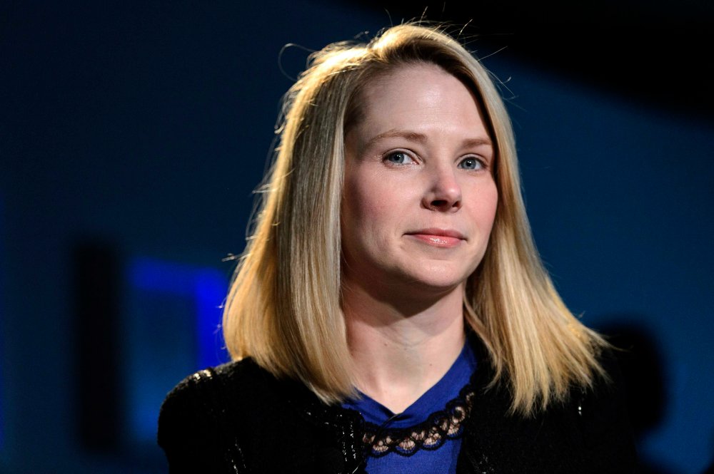Marissa Mayer, Chief Executive Officer of Yahoo!, speaks during one to one session during the 43rd Annual Meeting of the World Economic Forum, WEF, in Davos, Switzerland, Friday, Jan. 25, 2013.  (Photo by Laurent Gillieron/Keystone/AP)