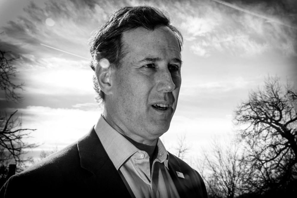 Former Penn. Sen. Rick Santorum at the Freedom Summit, Jan. 24, 2015, in Des Moines, Iowa.