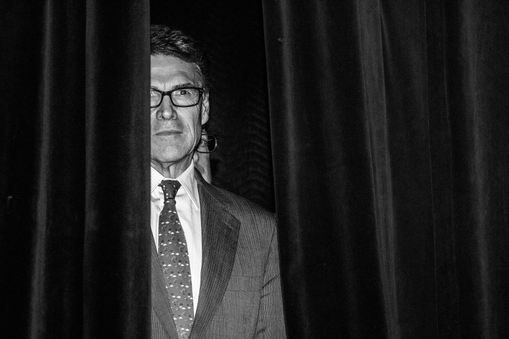 Rick Perry at the Iowa Freedom Summit in Des Moines, Iowa on Jan. 24, 2015. (Photo by Mark Peterson/Redux for MSNBC)