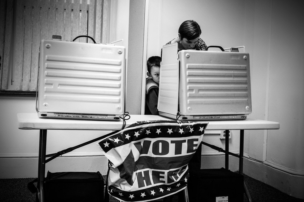 Early voting in Vigo County, Ind. at the Vigo County Courthouse on May, 2, 2016. (Photo by Mark Peterson/Redux for MSNBC)