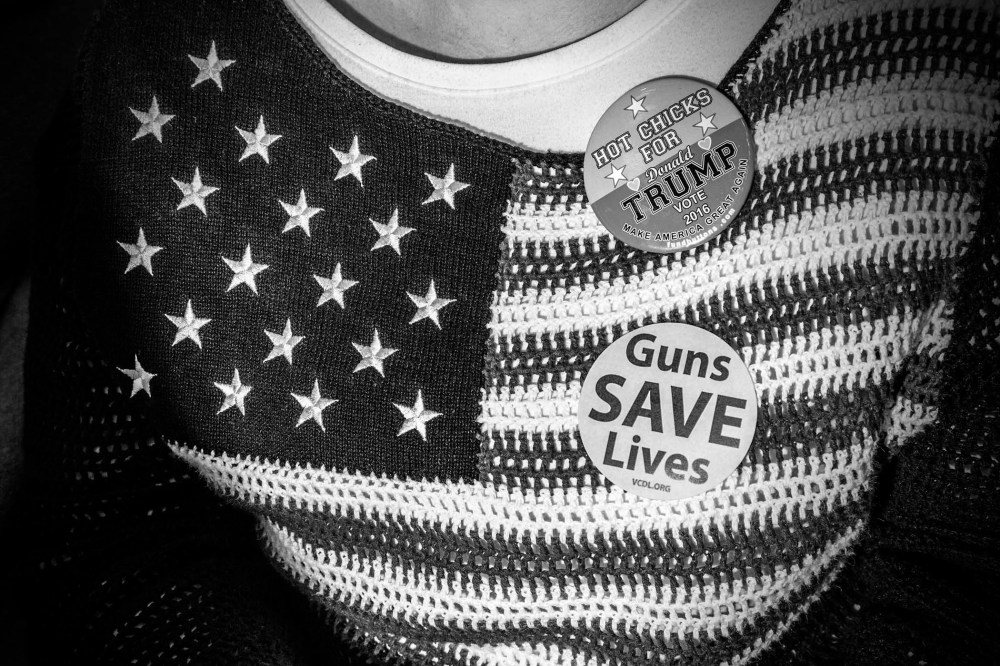 Donald Trump supporters join him for a rally in Radford, Va., Feb. 29, 2016. (Photo by Mark Peterson/Redux for MSNBC)