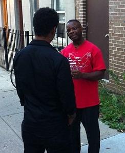 Retired Detective Dennis Jones with Toure