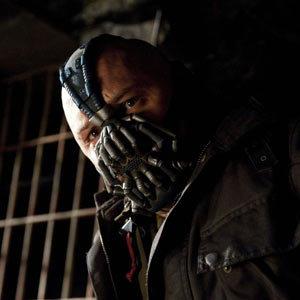 Tom Hardy as "Bane" in "The Dark Knight Rises"
